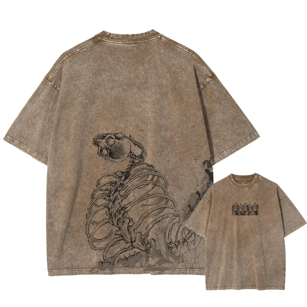 Anime Attack On Titan Cotton Oversize Tshirt