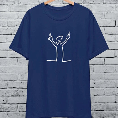 Angry La Linea Cotton T-Shirt
