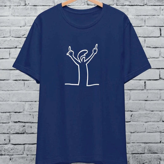 Angry La Linea Cotton T-Shirt
