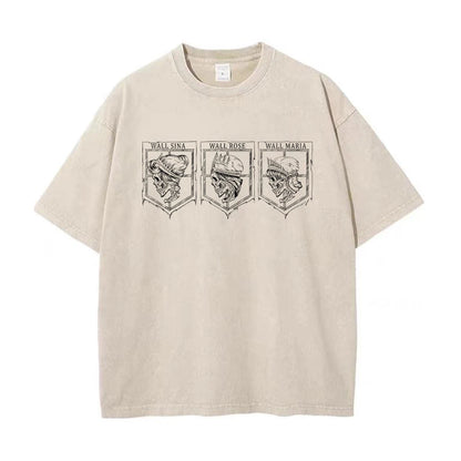 Anime Attack On Titan Cotton Oversize Tshirt