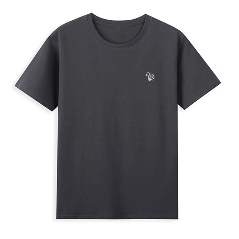 Korean Style Cotton O-Neck T-shirt