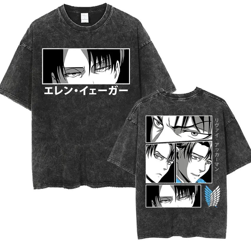 Mikasa Ackerman Eren Jaeger Wings of Freedom Cotton T-shirts