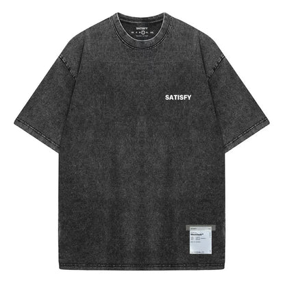 Trendy SATISFY Pure Cotton Casual Loose Fit T-shirt