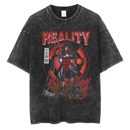 Japanese Anime Naruto Print Cotton T-Shirt