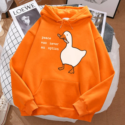 Peace Was Never An Option Printed Hoodie