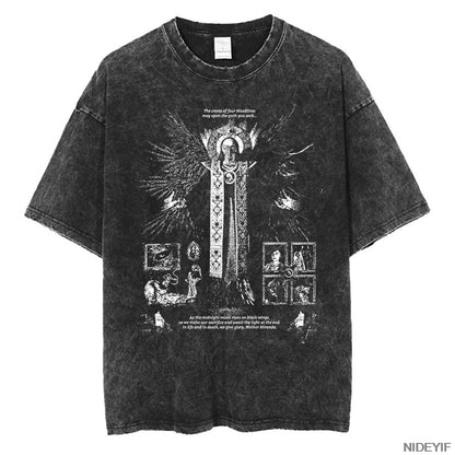 1990S Resident Evil Biohazard Leon Kennedy Oversized T shirt 100% Cotton