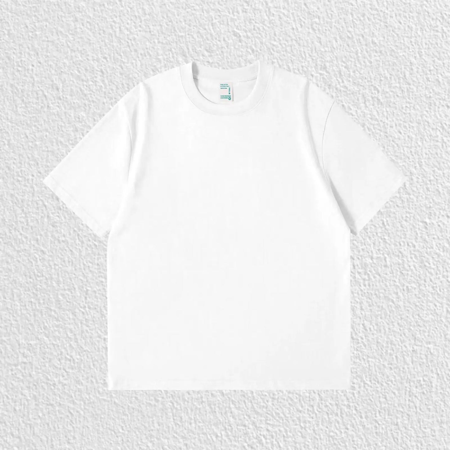 Pure Solid Color 260g Heavy Cotton T-shirt