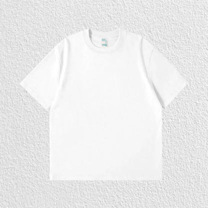 Pure Solid Color 260g Heavy Cotton T-shirt