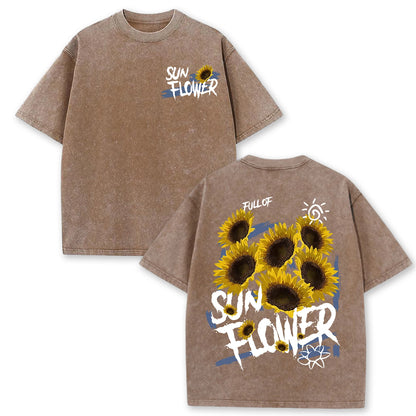 Lift Is Good Beautiful Sunflower Print T Shirts