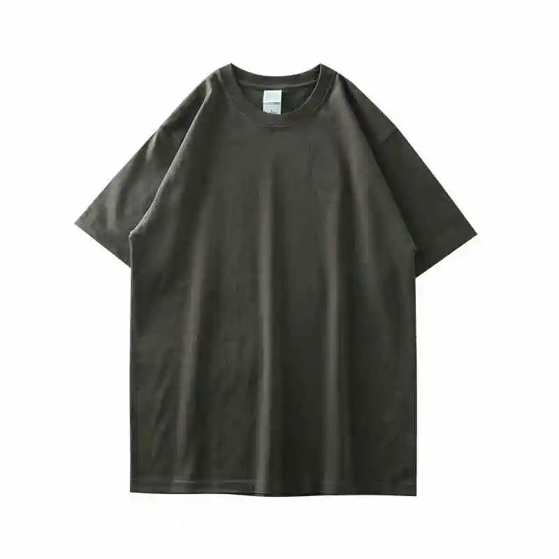 Dukeen 280g Oversized Heavyweight Cotton Solid Color T Shirt