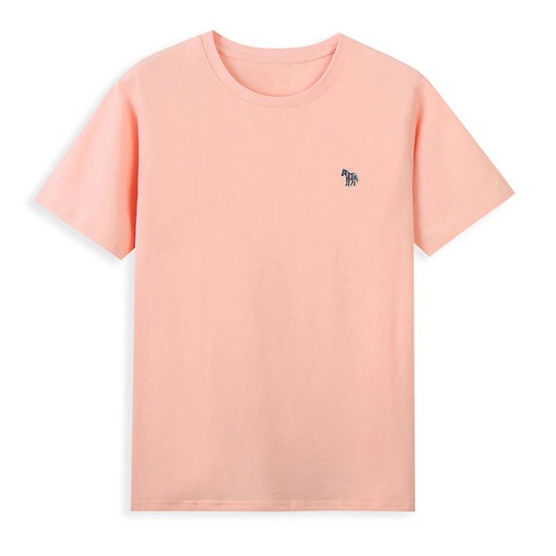 Korean Style Cotton O-Neck T-shirt