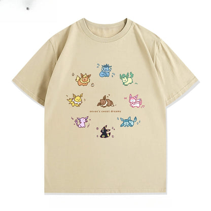 Poteemiel Pokémon Cartoon Anime T-Shirt