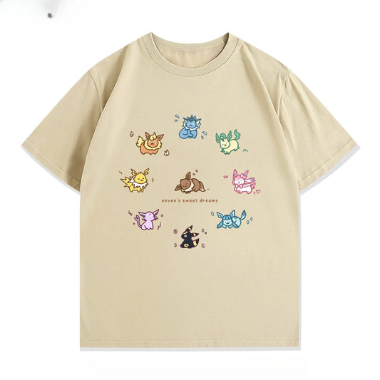 Poteemiel Pokémon Cartoon Anime T-Shirt