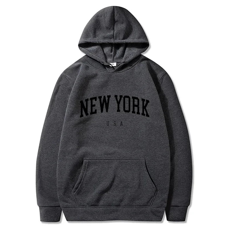New York U.S.A City Loose Casual Hoodies (UNISEX)