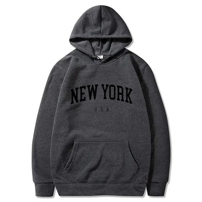 New York U.S.A City Loose Casual Hoodies (UNISEX)