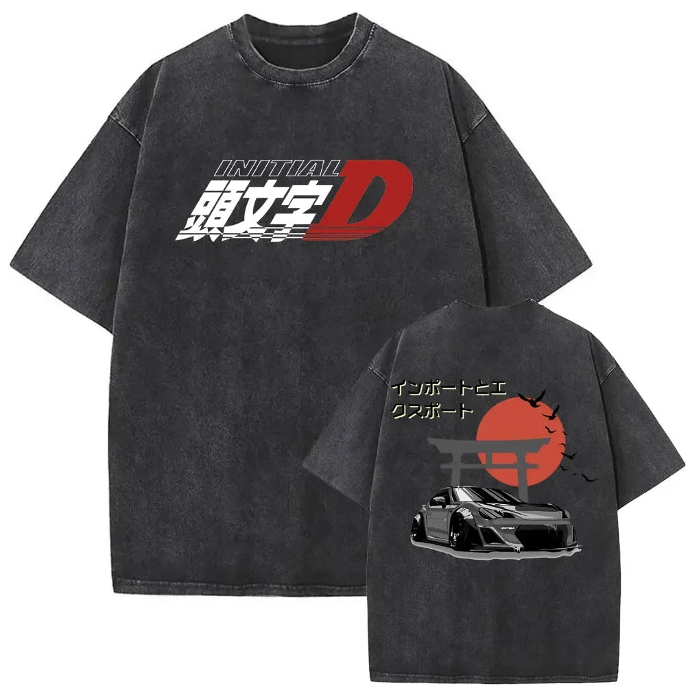 Anime Initial D Fujiwara Takumi Casual Oversized T-shirts