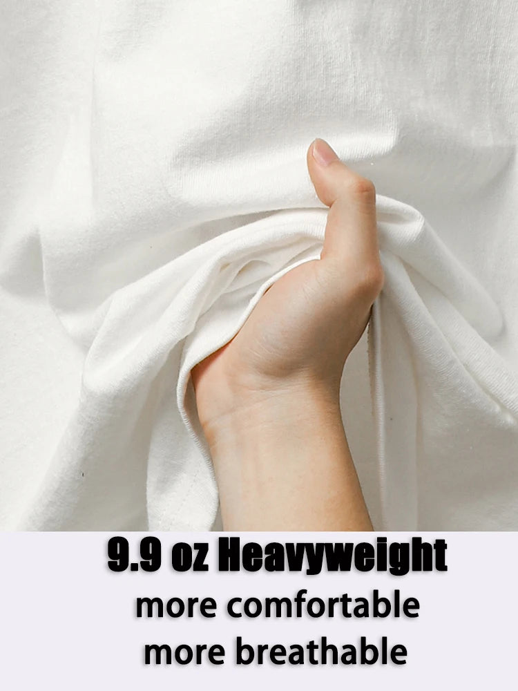 Dukeen 280g Oversized Heavyweight Cotton Solid Color T Shirt