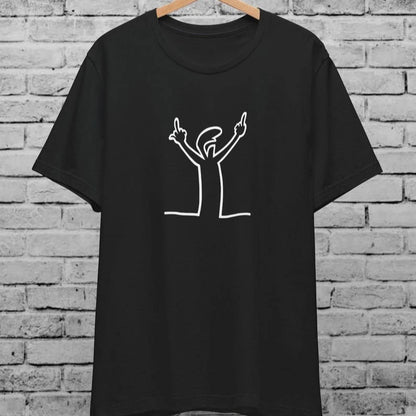Angry La Linea Cotton T-Shirt