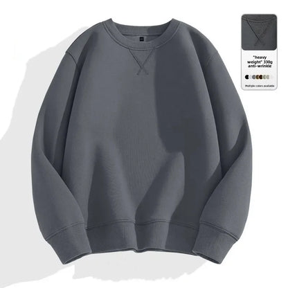 Thickened Fleece Loose Fit Cotton Polyester Sweatshirt
