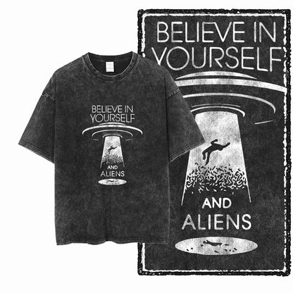 ASTRONAUT SPACE THEMES Printed Cotton Big Size T Shirt