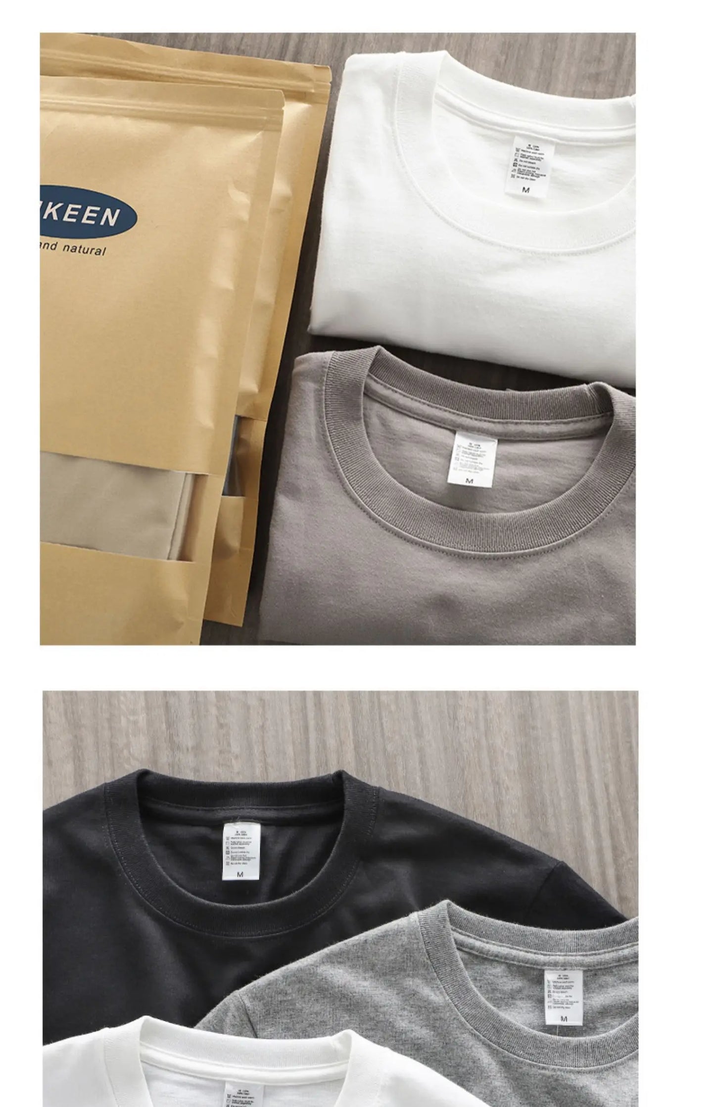 Dukeen 280g Oversized Heavyweight Cotton Solid Color T Shirt