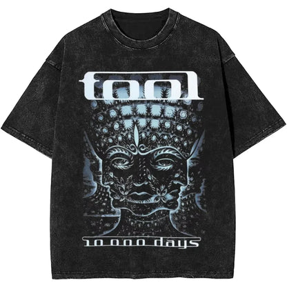 Rock Tool Band  Vintage T Shirt Merch Cotton Oversized