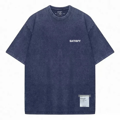 Trendy SATISFY Pure Cotton Casual Loose Fit T-shirt