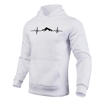 Mountain Printed Casual Hoodies