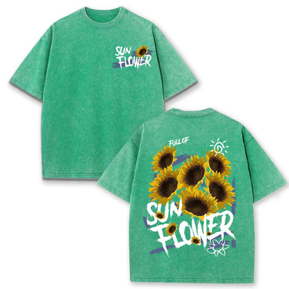Lift Is Good Beautiful Sunflower Print T Shirts