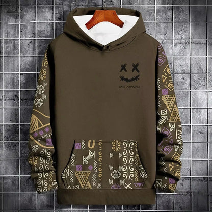 3D Nation Style Hoodies, Paisley Print Pullover