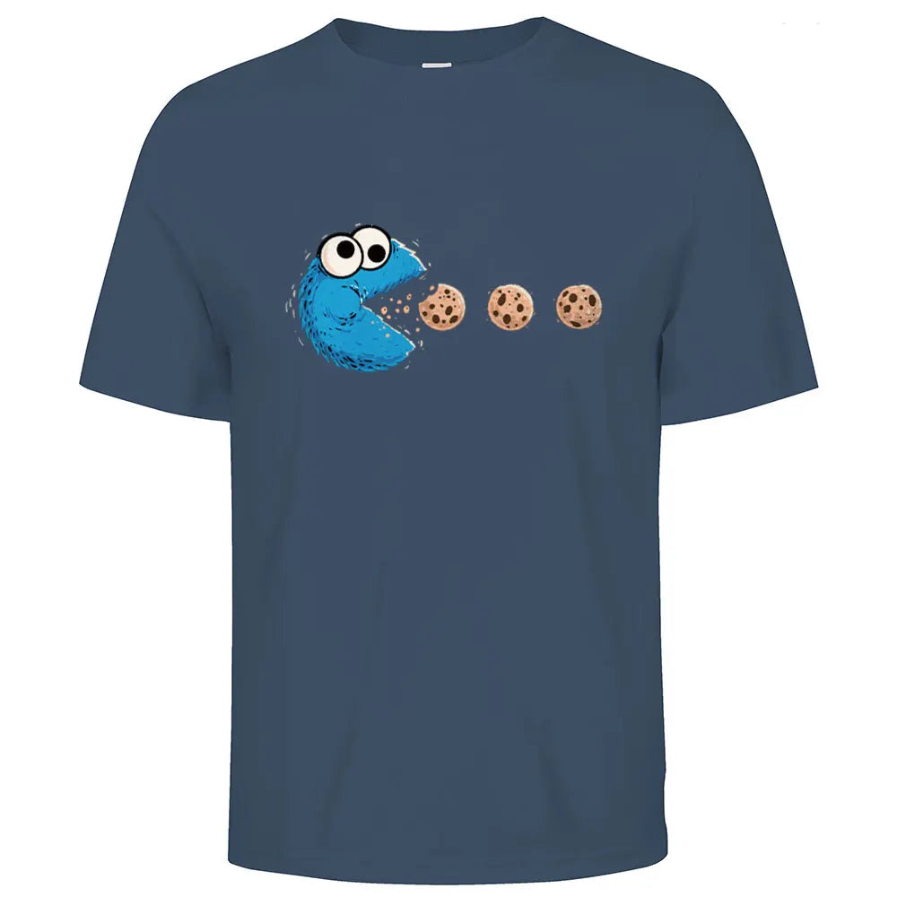Funny NomNom-Cookie Cotton Casual T Shirt
