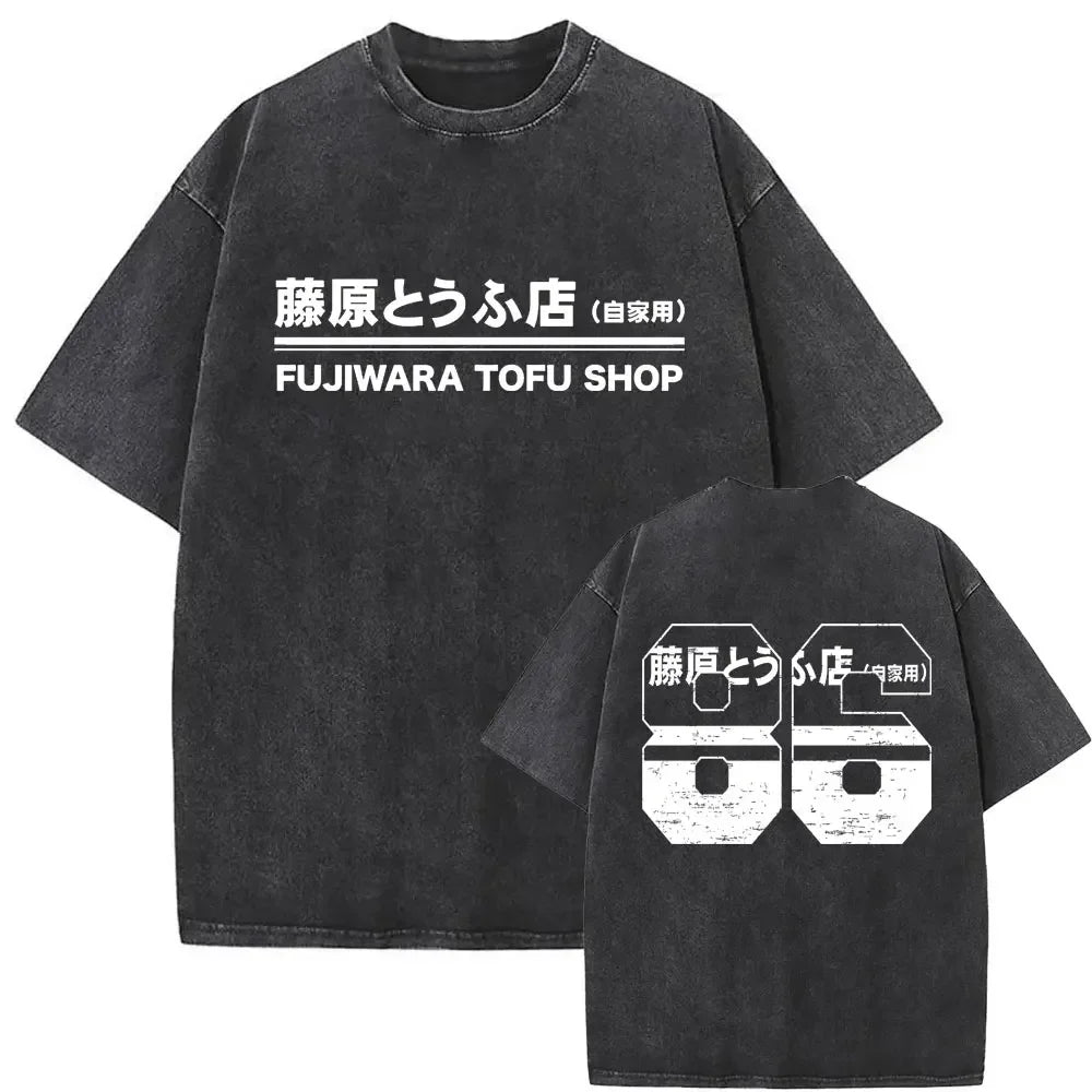 Anime Initial D Fujiwara Takumi Casual Oversized T-shirts