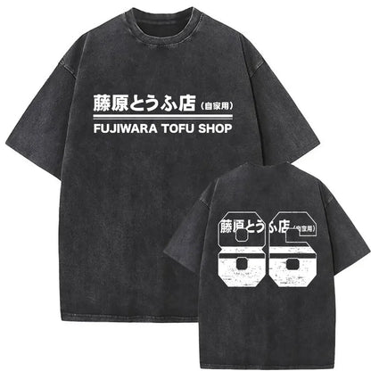 Anime Initial D Fujiwara Takumi Casual Oversized T-shirts