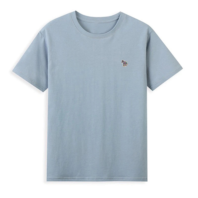 Korean Style Cotton O-Neck T-shirt