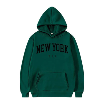 New York U.S.A City Loose Casual Hoodies (UNISEX)