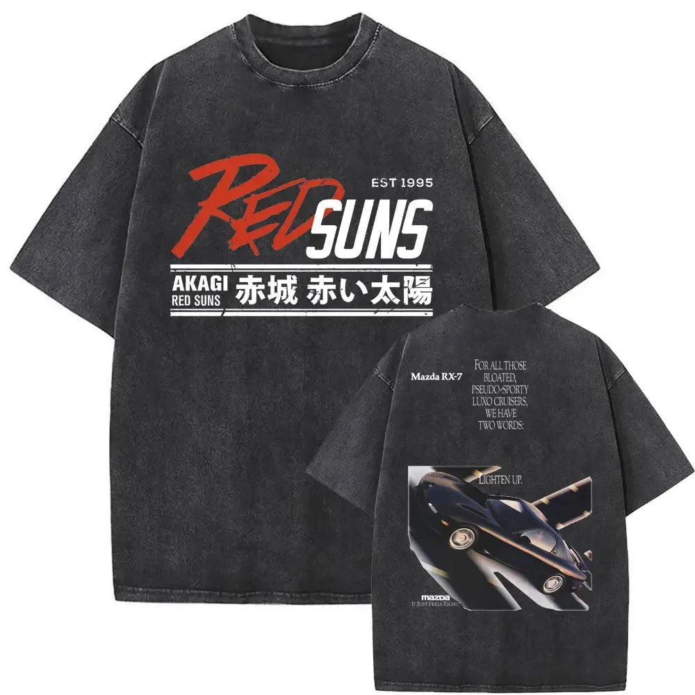 Anime Initial D Fujiwara Takumi Casual Oversized T-shirts