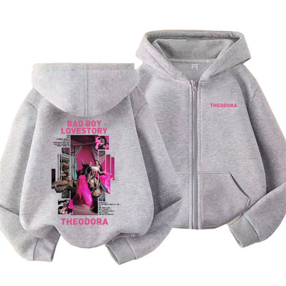 Rapper Theodora Mega Bbl Bad Boy Lovestory Zipper Hoodie (Unisex)