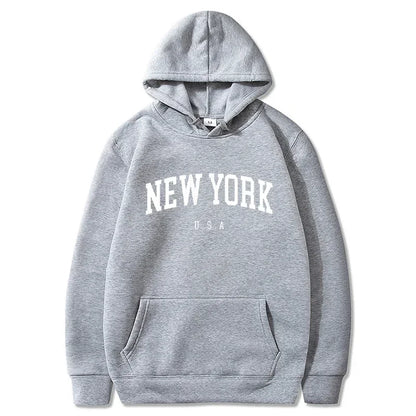 New York U.S.A City Loose Casual Hoodies (UNISEX)
