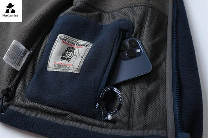 Winter Wool Jacket High-end Embroidered Thickened Fleece Windproof Jacket Coat
