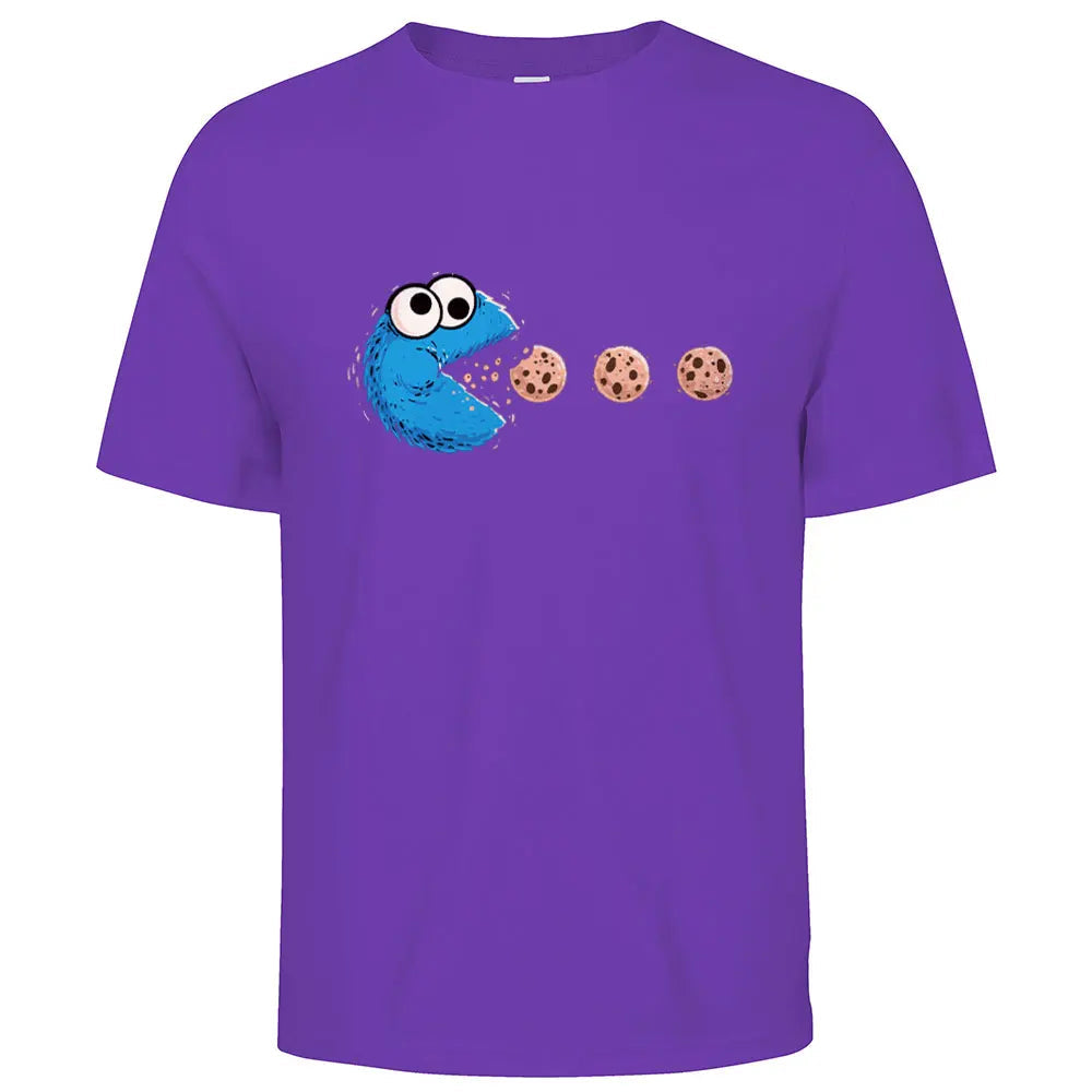 Funny NomNom-Cookie Cotton Casual T Shirt