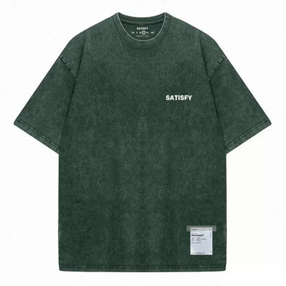 Trendy SATISFY Pure Cotton Casual Loose Fit T-shirt
