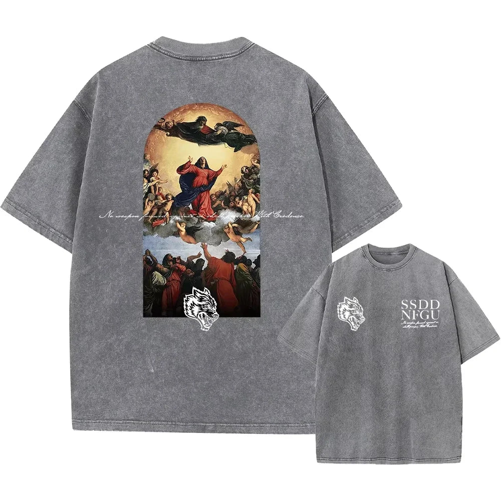 Harajuku Casual Cotton Vintage Punk T Shirt