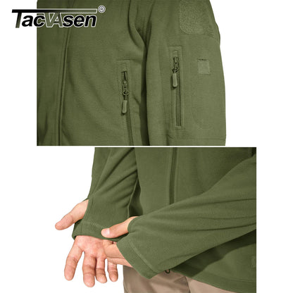Tacvasen Coats Fleece Zip Up Jackets