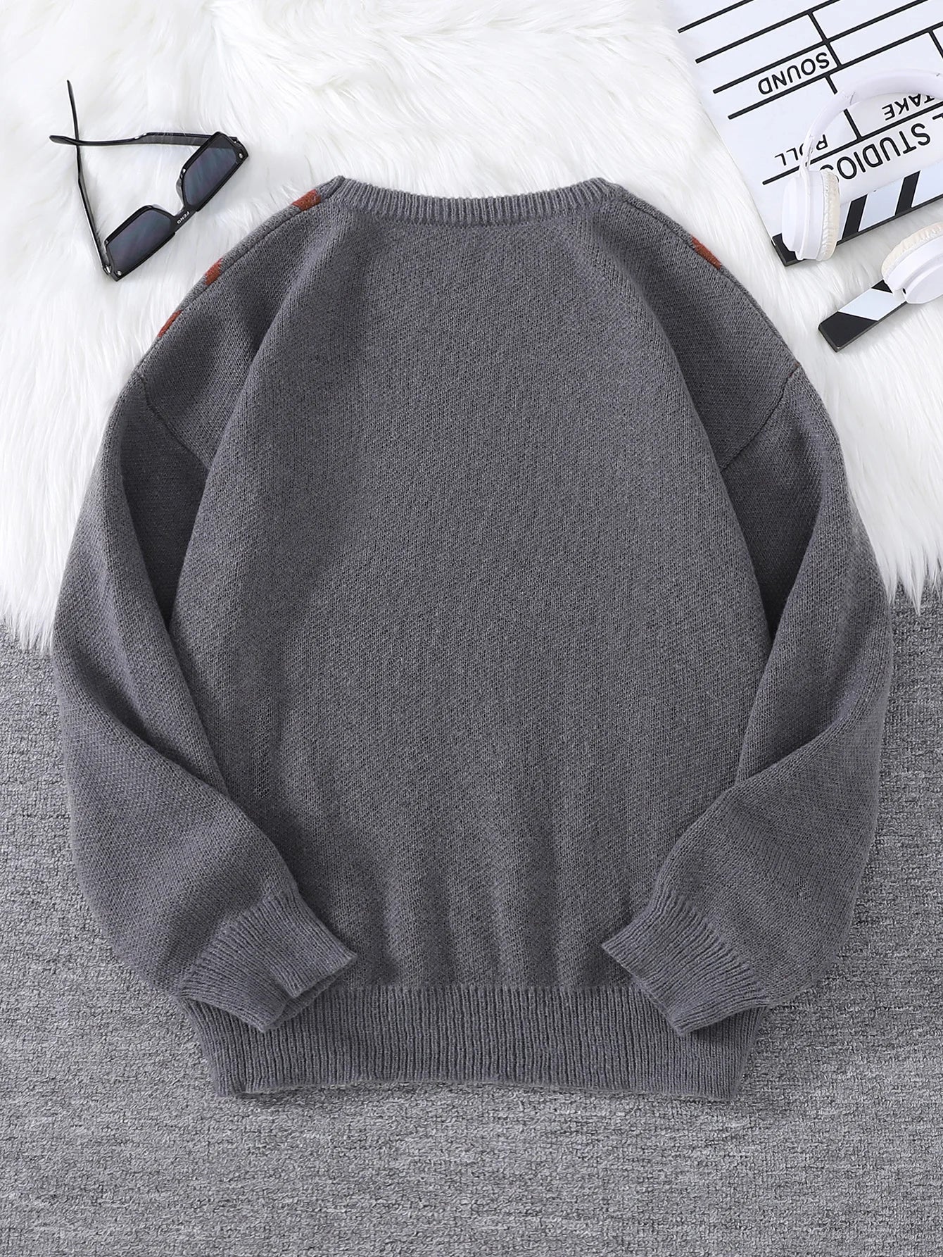 New Popular Spider Web Jacquard Pattern Pullover Sweater