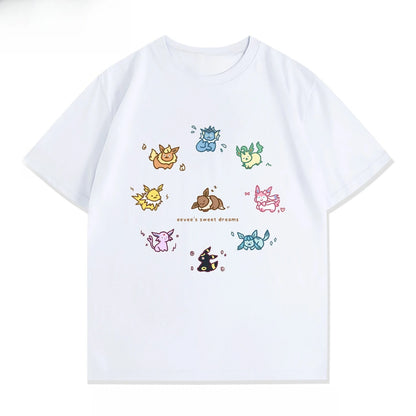 Poteemiel Pokémon Cartoon Anime T-Shirt