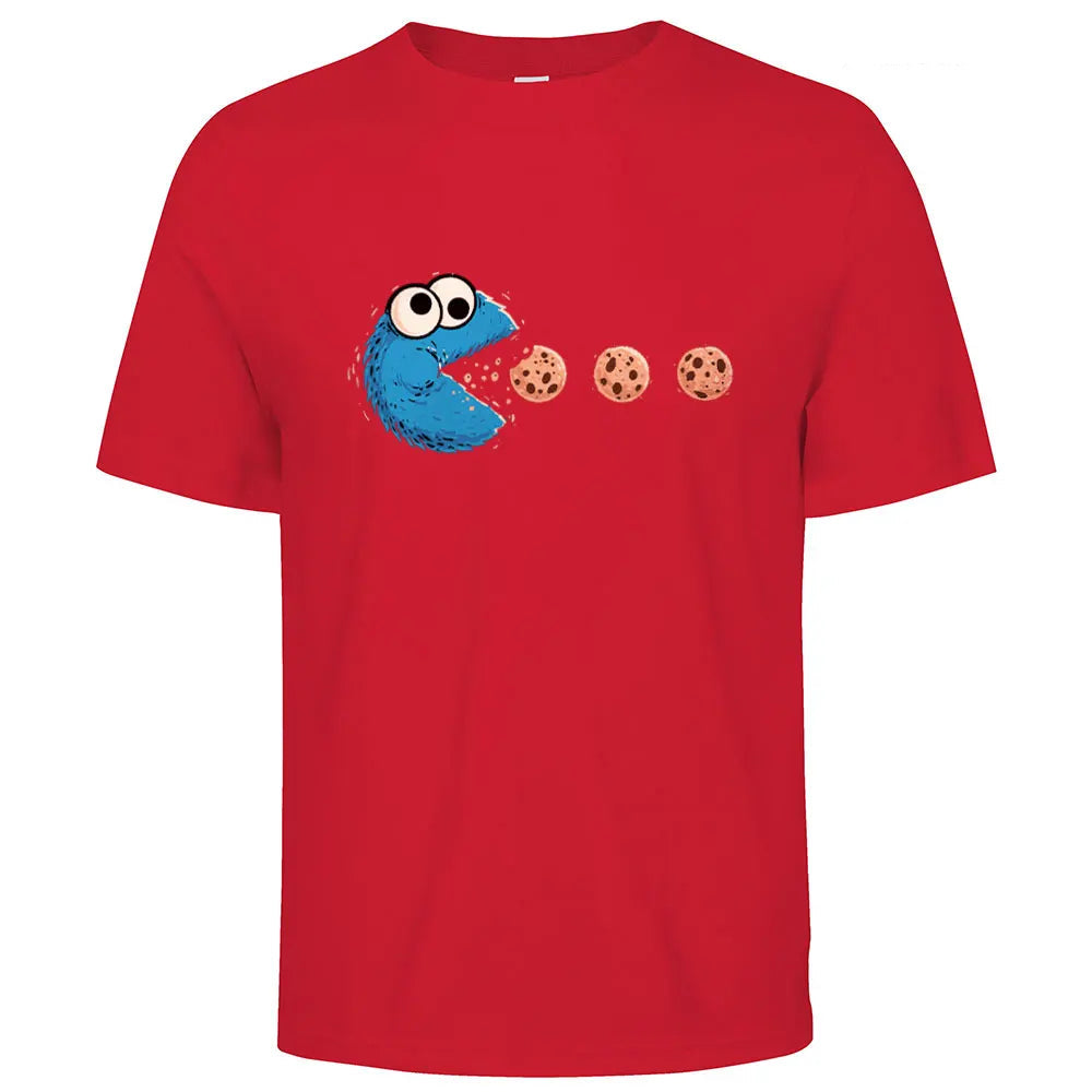 Funny NomNom-Cookie Cotton Casual T Shirt