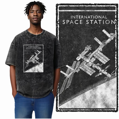ASTRONAUT SPACE THEMES Printed Cotton Big Size T Shirt