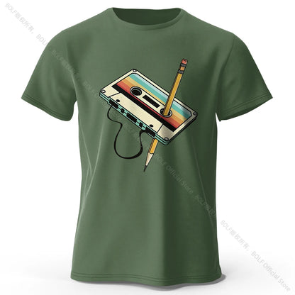 Cotton Printed T-Shirt, Soft Round Neck Tee