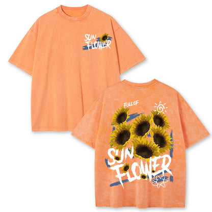 Lift Is Good Beautiful Sunflower Print T Shirts