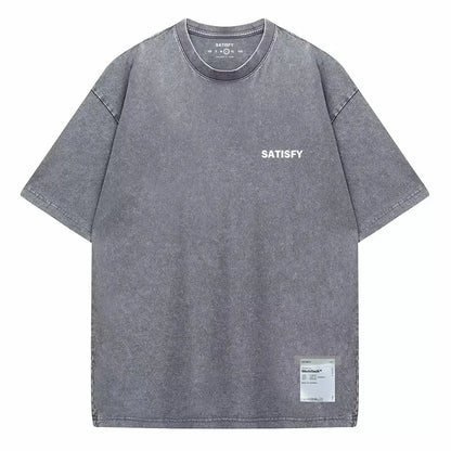 Trendy SATISFY Pure Cotton Casual Loose Fit T-shirt
